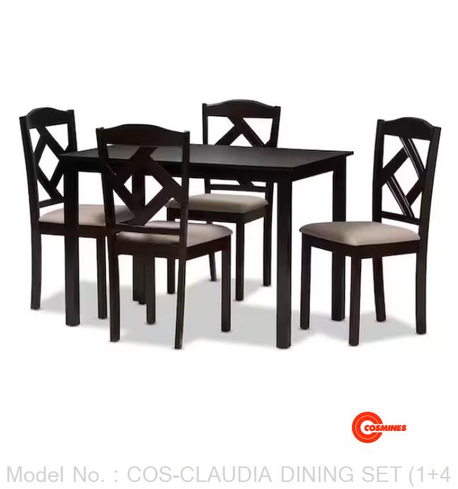 COS-CLAUDIA DINING SET (1+4)